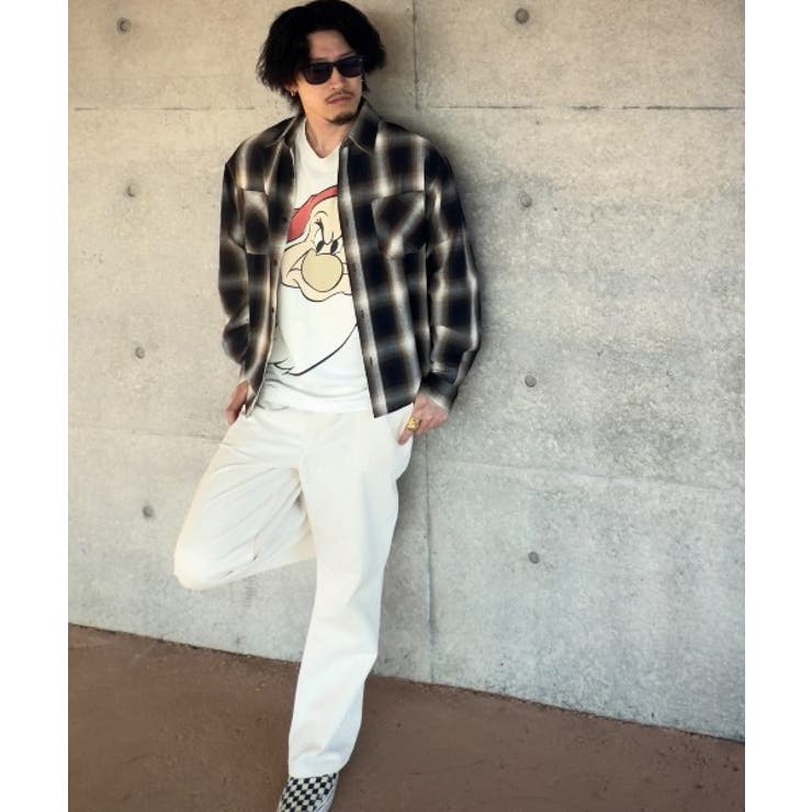 オンブレチェックシャツ メンズ シャツ 長袖 アメカジ ストリート  | 8（eight）  | 詳細画像11 