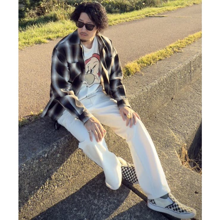 オンブレチェックシャツ メンズ シャツ 長袖 アメカジ ストリート  | 8（eight）  | 詳細画像8 