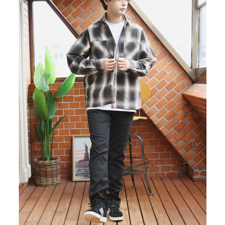オンブレチェックシャツ メンズ シャツ 長袖 アメカジ ストリート  | 8（eight）  | 詳細画像32 