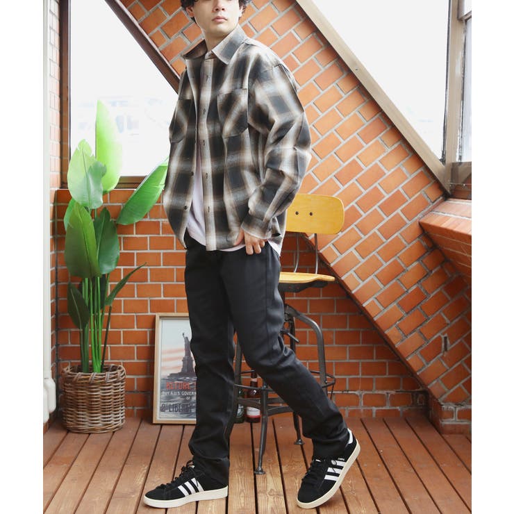 オンブレチェックシャツ メンズ シャツ 長袖 アメカジ ストリート  | 8（eight）  | 詳細画像30 