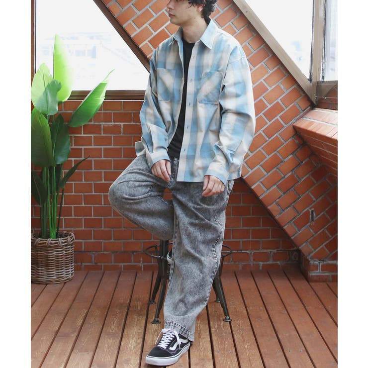 オンブレチェックシャツ メンズ シャツ 長袖 アメカジ ストリート  | 8（eight）  | 詳細画像37 