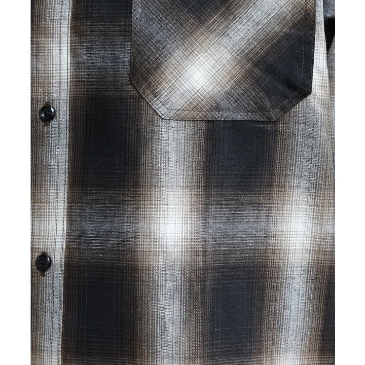 オンブレチェックシャツ メンズ シャツ 長袖 アメカジ ストリート  | 8（eight）  | 詳細画像54 