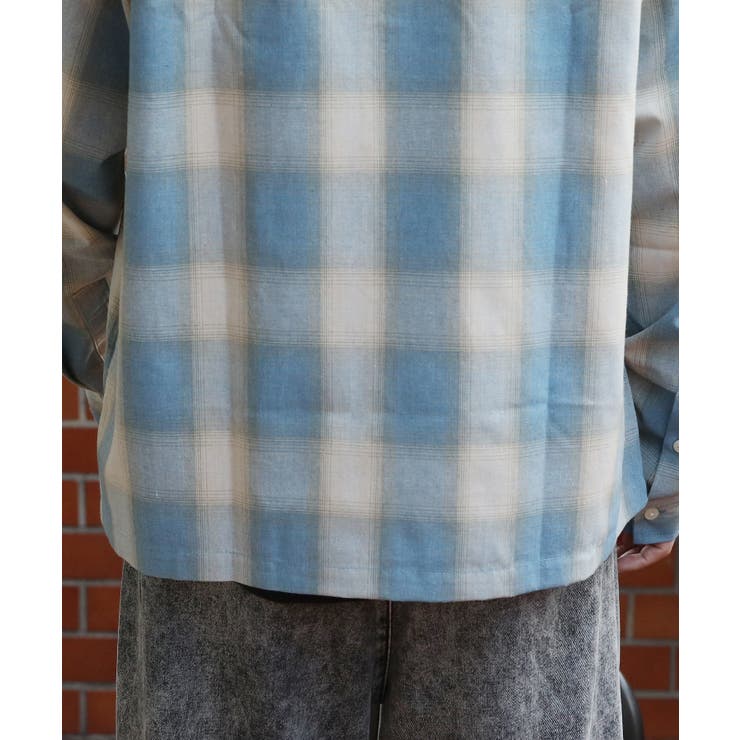 オンブレチェックシャツ メンズ シャツ 長袖 アメカジ ストリート  | 8（eight）  | 詳細画像45 