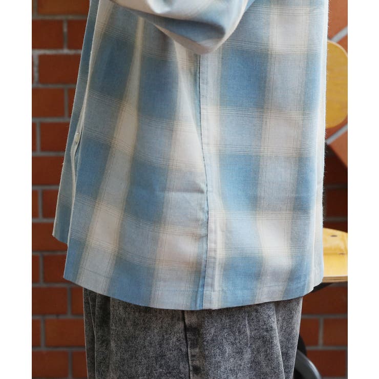 オンブレチェックシャツ メンズ シャツ 長袖 アメカジ ストリート  | 8（eight）  | 詳細画像46 