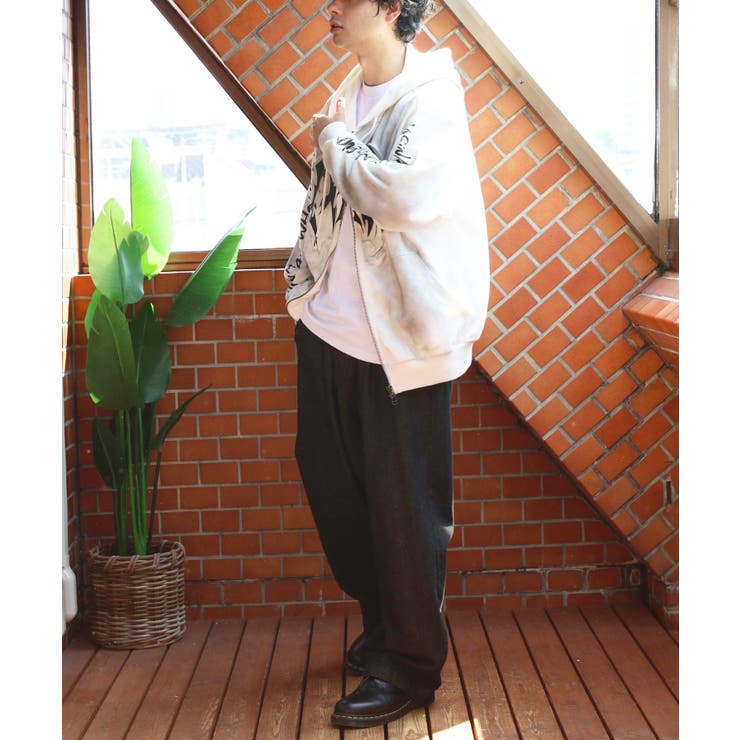 グランジ加工ZIPプルパーカー メンズ パーカー ダブルジップ  | 8（eight）  | 詳細画像10 