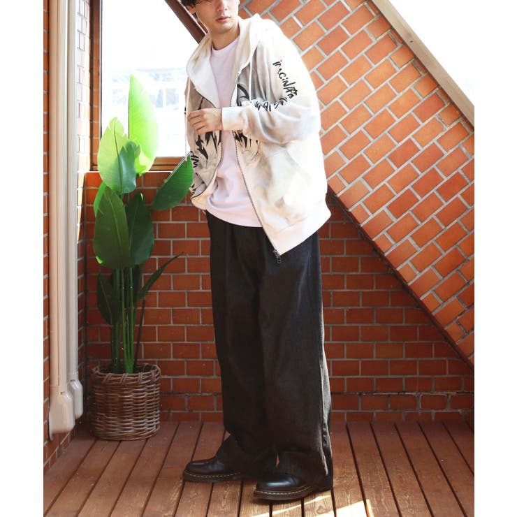 グランジ加工ZIPプルパーカー メンズ パーカー ダブルジップ  | 8（eight）  | 詳細画像11 