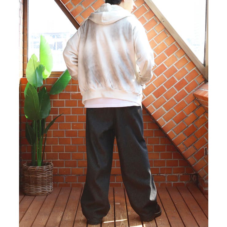 グランジ加工ZIPプルパーカー メンズ パーカー ダブルジップ  | 8（eight）  | 詳細画像14 