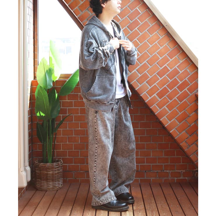 グランジ加工ZIPプルパーカー メンズ パーカー ダブルジップ  | 8（eight）  | 詳細画像25 