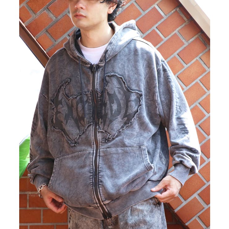 グランジ加工ZIPプルパーカー メンズ パーカー ダブルジップ  | 8（eight）  | 詳細画像17 