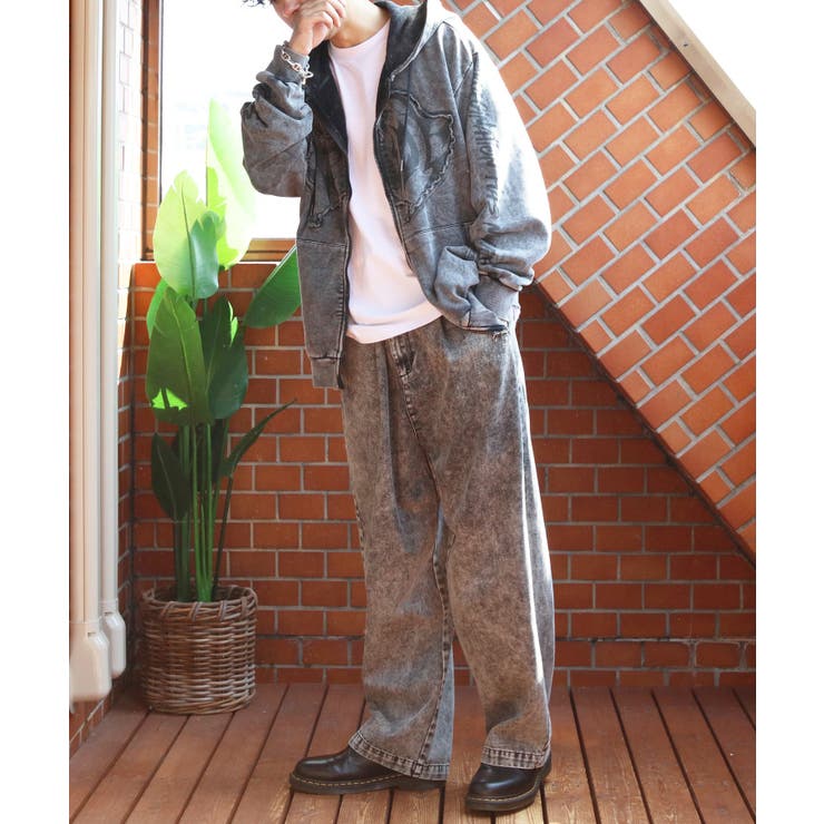 グランジ加工ZIPプルパーカー メンズ パーカー ダブルジップ  | 8（eight）  | 詳細画像22 