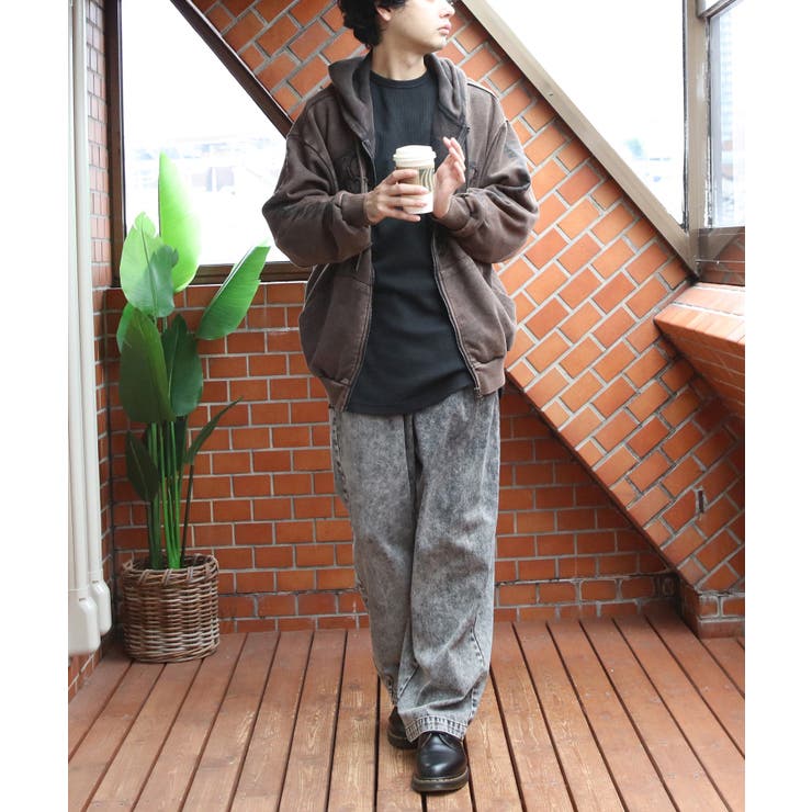 グランジ加工ZIPプルパーカー メンズ パーカー ダブルジップ  | 8（eight）  | 詳細画像37 