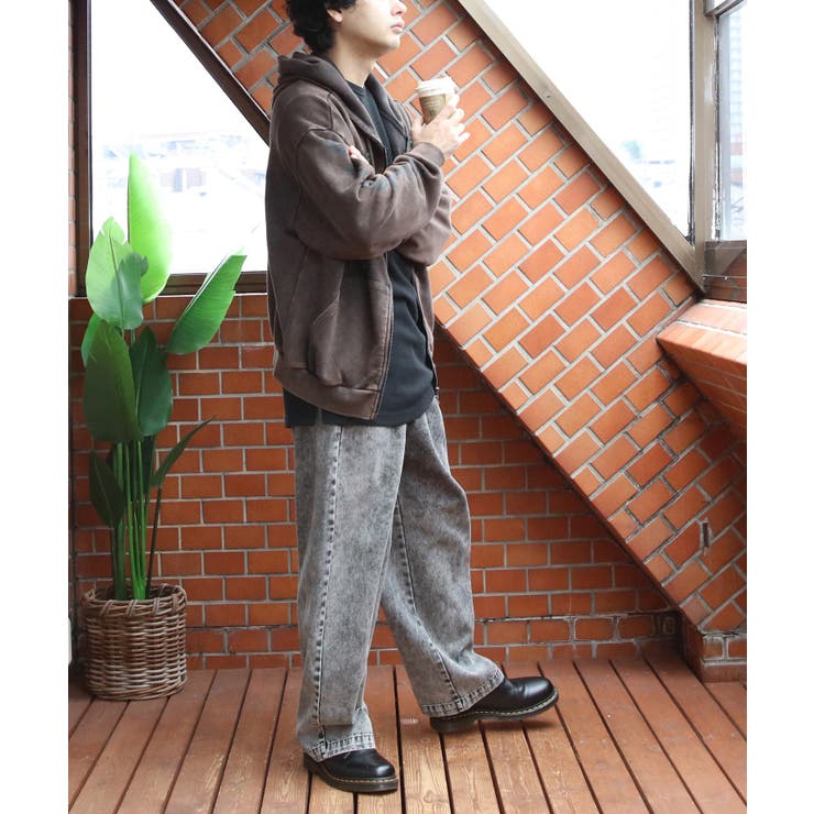 グランジ加工ZIPプルパーカー メンズ パーカー ダブルジップ  | 8（eight）  | 詳細画像38 