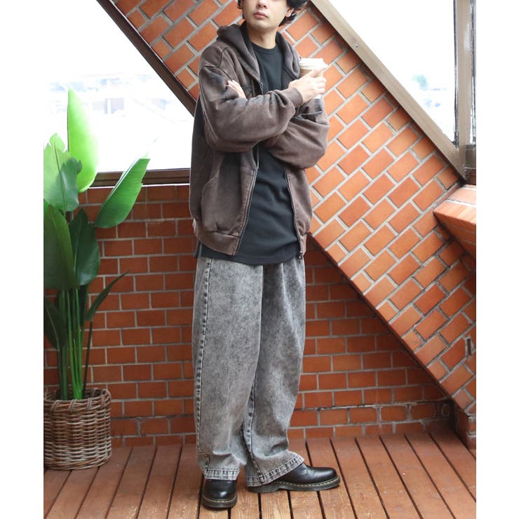 グランジ加工ZIPプルパーカー メンズ パーカー ダブルジップ  | 8（eight）  | 詳細画像39 