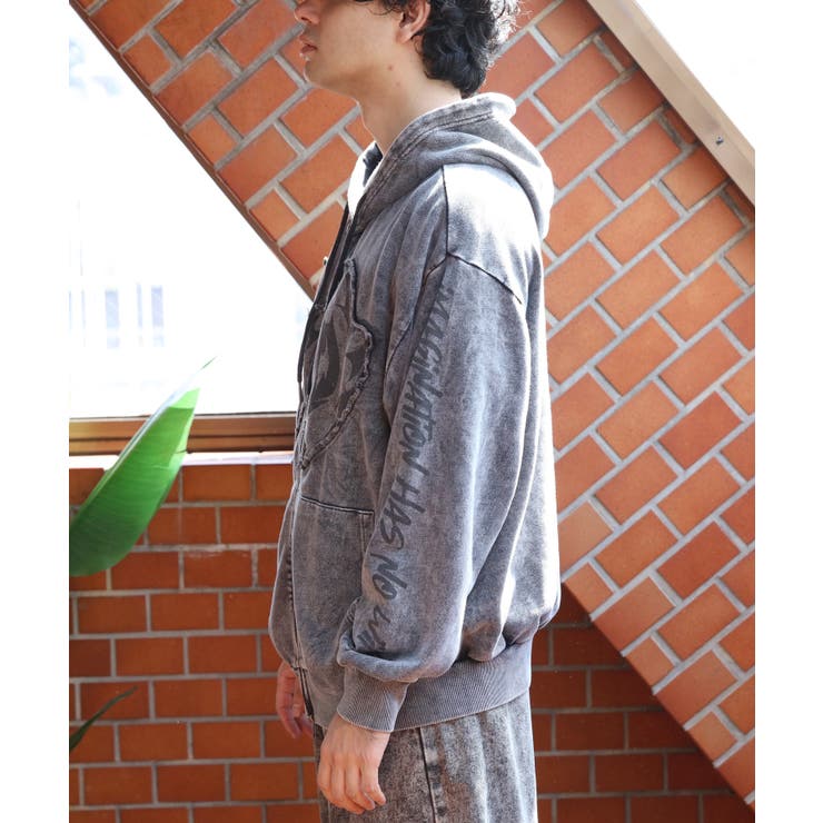 グランジ加工ZIPプルパーカー メンズ パーカー ダブルジップ  | 8（eight）  | 詳細画像40 