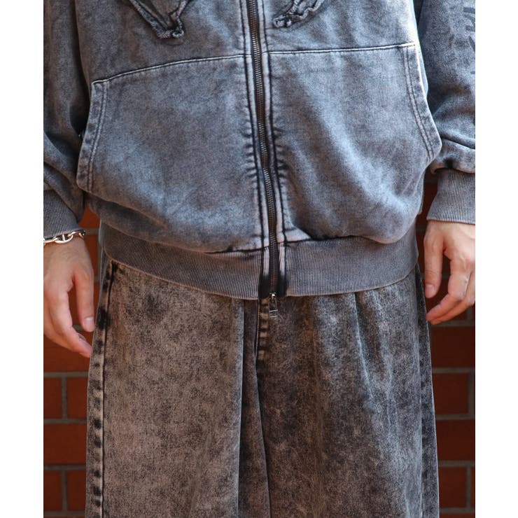 グランジ加工ZIPプルパーカー メンズ パーカー ダブルジップ  | 8（eight）  | 詳細画像48 