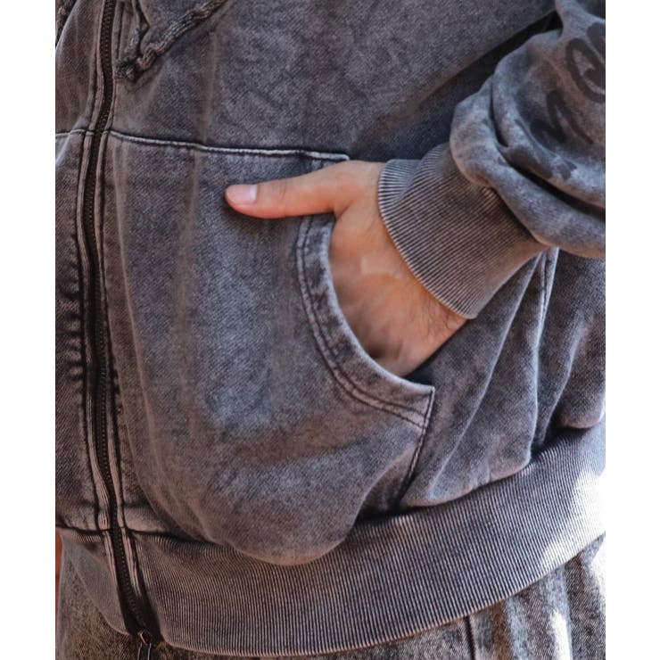 グランジ加工ZIPプルパーカー メンズ パーカー ダブルジップ  | 8（eight）  | 詳細画像49 