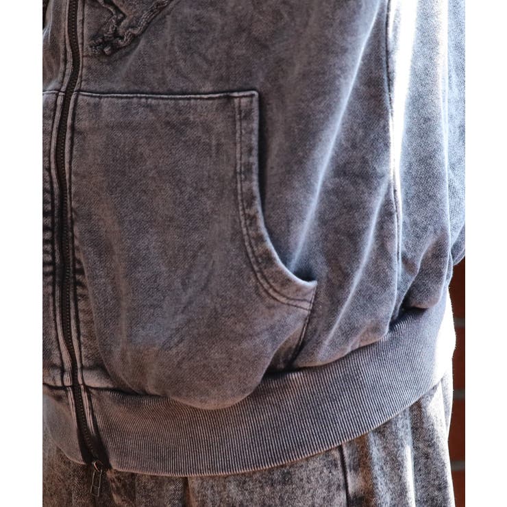 グランジ加工ZIPプルパーカー メンズ パーカー ダブルジップ  | 8（eight）  | 詳細画像50 