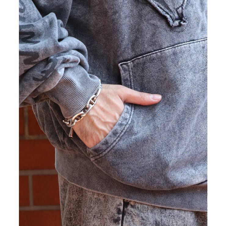 グランジ加工ZIPプルパーカー メンズ パーカー ダブルジップ  | 8（eight）  | 詳細画像51 