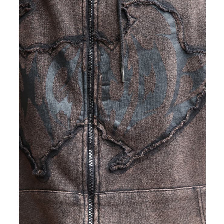 グランジ加工ZIPプルパーカー メンズ パーカー ダブルジップ  | 8（eight）  | 詳細画像56 