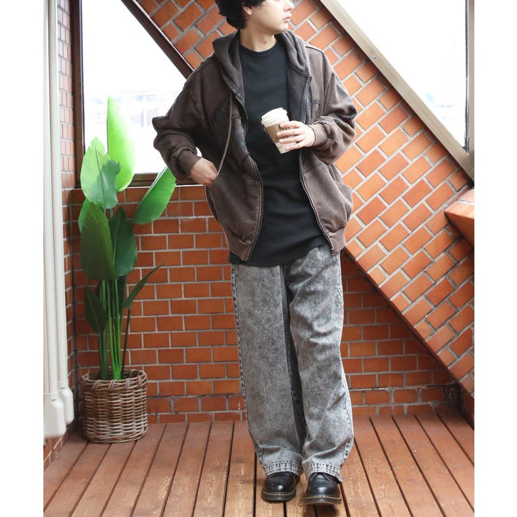 グランジ加工ZIPプルパーカー メンズ パーカー ダブルジップ  | 8（eight）  | 詳細画像36 