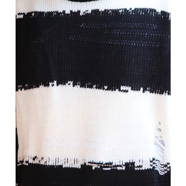 ボーダーニットセーター メンズ ニットセーター クルーネック | 8（eight）  | 詳細画像48 