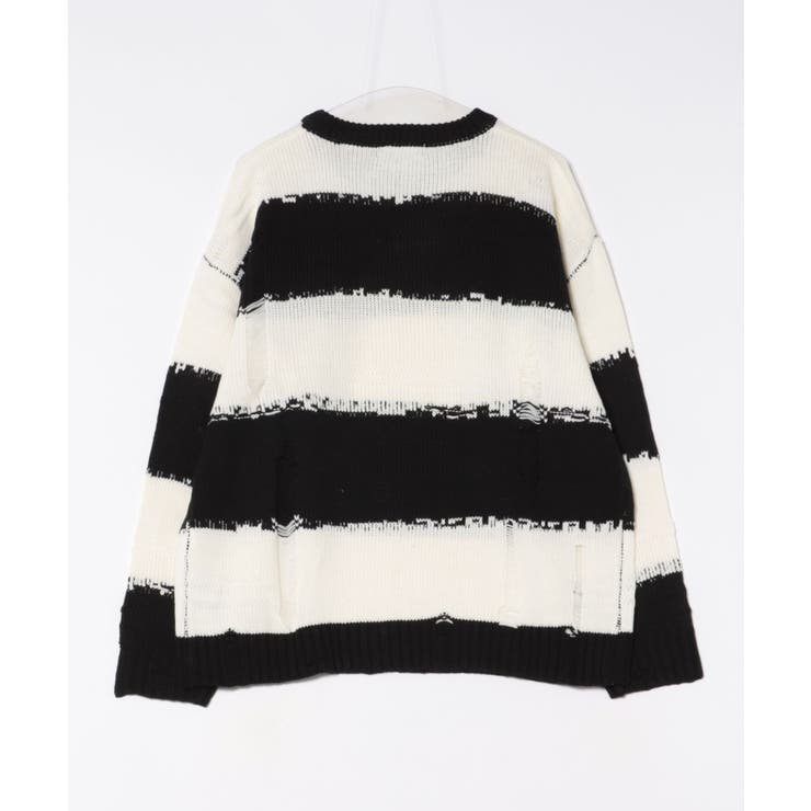 ボーダーニットセーター メンズ ニットセーター クルーネック | 8（eight）  | 詳細画像51 