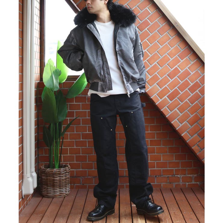 ヴィンテージ加工 フライトジャケット ファー脱着  N-2B ブルゾン | 8（eight）  | 詳細画像13 