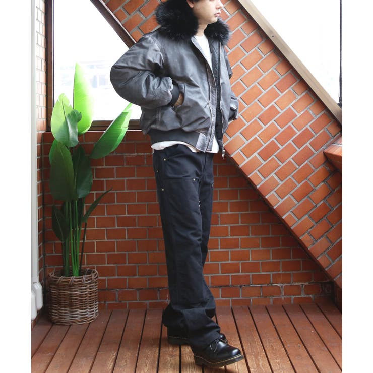 ヴィンテージ加工 フライトジャケット ファー脱着  N-2B ブルゾン | 8（eight）  | 詳細画像14 