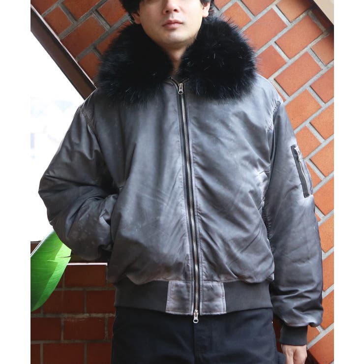 ヴィンテージ加工 フライトジャケット ファー脱着  N-2B ブルゾン | 8（eight）  | 詳細画像3 