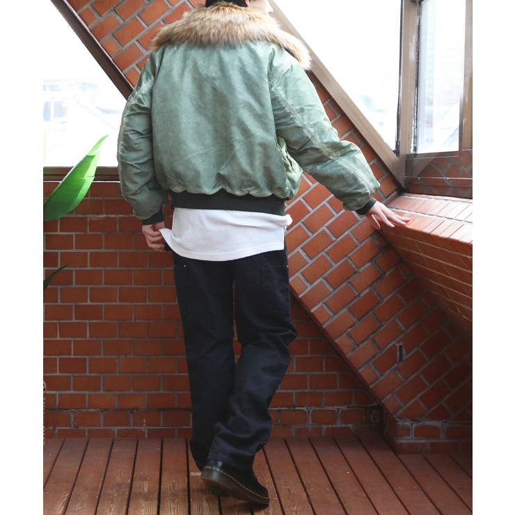 ヴィンテージ加工 フライトジャケット ファー脱着  N-2B ブルゾン | 8（eight）  | 詳細画像45 