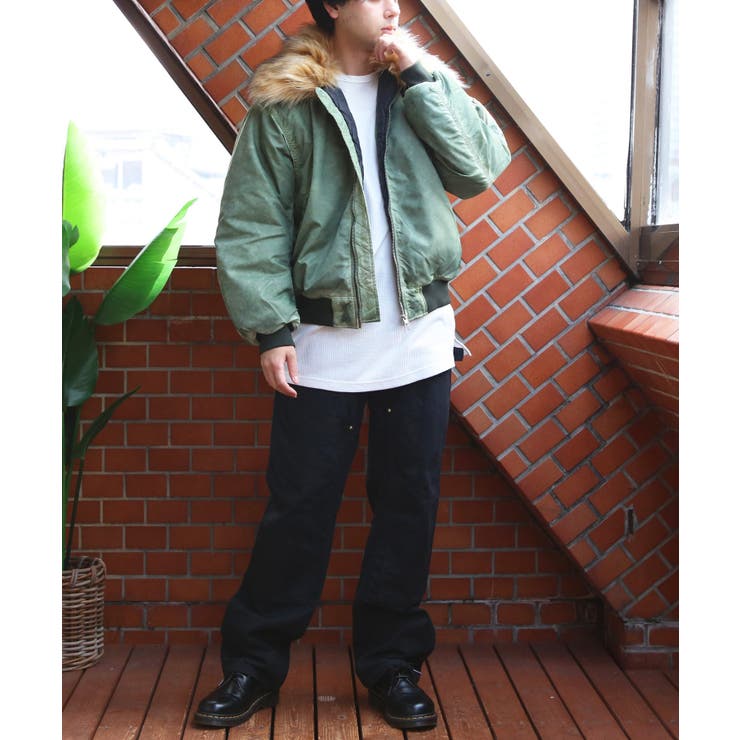 ヴィンテージ加工 フライトジャケット ファー脱着  N-2B ブルゾン | 8（eight）  | 詳細画像39 