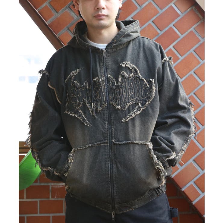 トライバルフリンジデニムZIPパーカー メンズ ブルゾン アウター  | 8（eight）  | 詳細画像1 