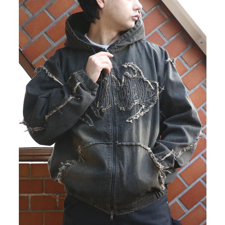 トライバルフリンジデニムZIPパーカー メンズ ブルゾン アウター  | 8（eight）  | 詳細画像2 