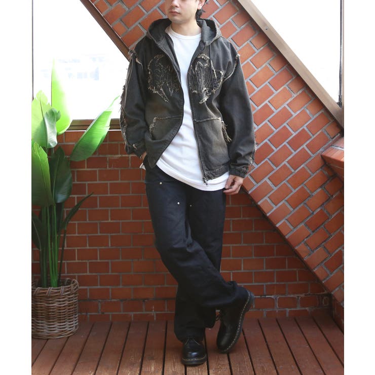 トライバルフリンジデニムZIPパーカー メンズ ブルゾン アウター  | 8（eight）  | 詳細画像6 