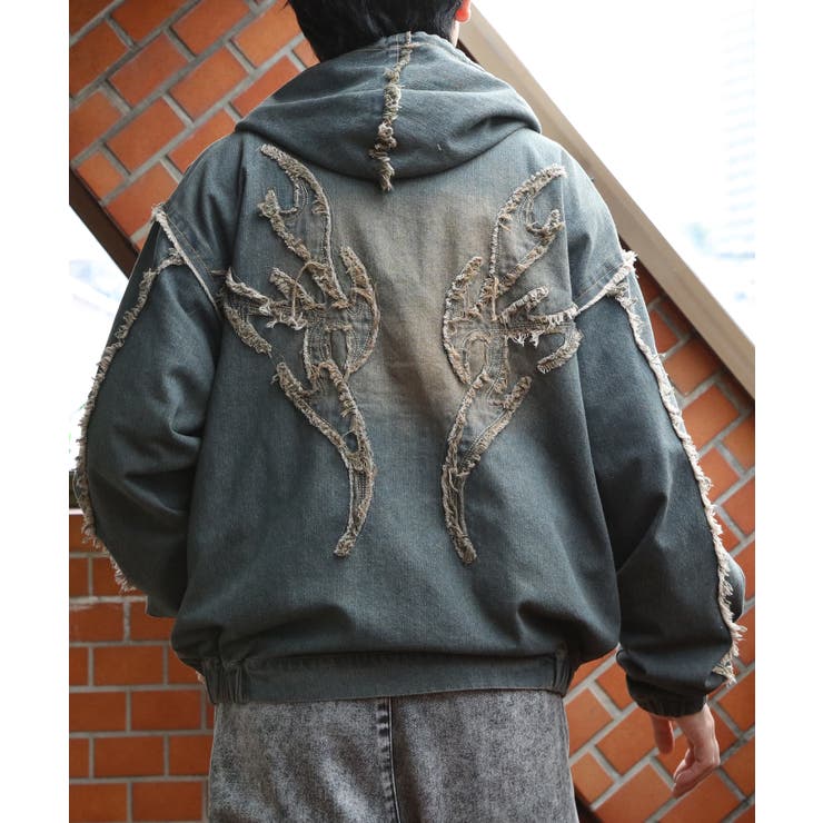 トライバルフリンジデニムZIPパーカー メンズ ブルゾン アウター  | 8（eight）  | 詳細画像16 