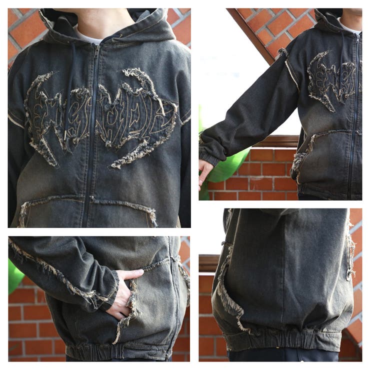 トライバルフリンジデニムZIPパーカー メンズ ブルゾン アウター  | 8（eight）  | 詳細画像42 