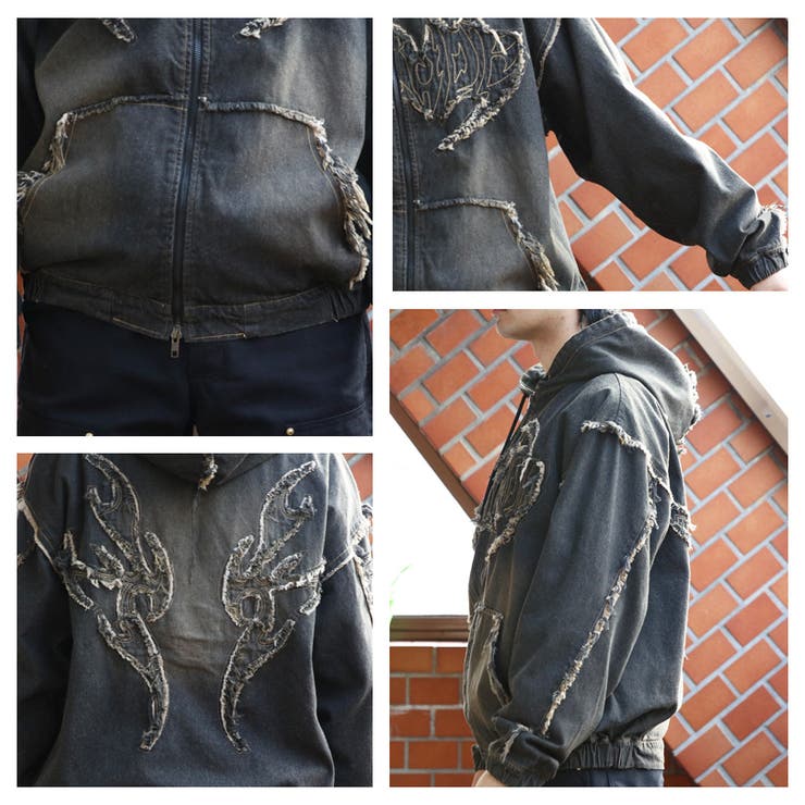 トライバルフリンジデニムZIPパーカー メンズ ブルゾン アウター  | 8（eight）  | 詳細画像43 