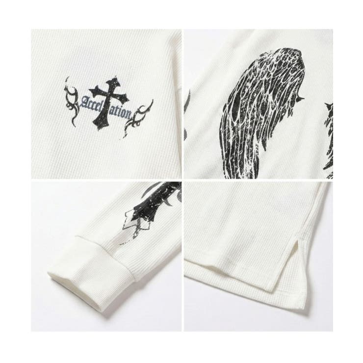 ファイヤー ワッフル ロングTシャツ メンズ ロンＴ サーマル | 8（eight）  | 詳細画像7 