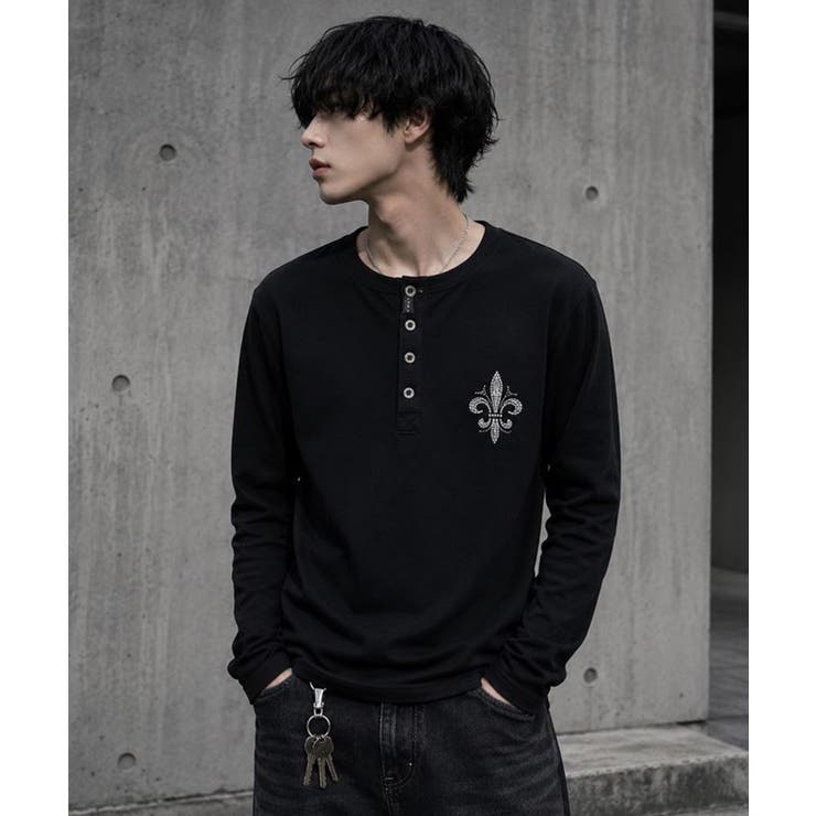 ヘンリーネックTシャツ メンズ Tシャツ ライトストーン ロンT | 8（eight）  | 詳細画像3 