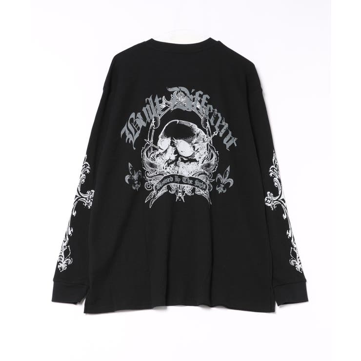 クロス×スカルプリント ワッフルロンT メンズ ロングＴシャツ 十字架 | 8（eight）  | 詳細画像23 