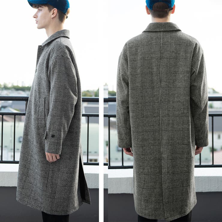 FRONT STREET 8 ステンカラーコート men's(L)イタリア製 FRONT STREET 8 ステンカラーコート men's(L)イタリア製 ステンカラー