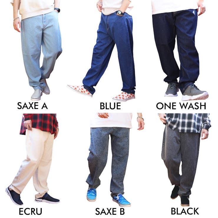 デニムワイドパンツ メンズ ワイドパンツ[品番：EH000005574]｜8