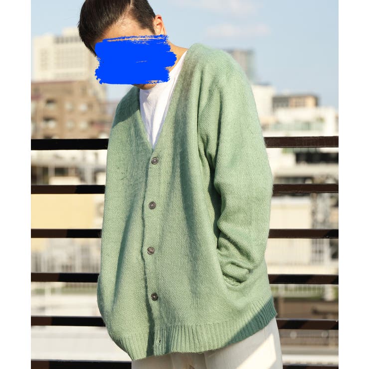 モヘアタッチニットカーデ メンズ カーディガン[品番：EH000005645]｜8
