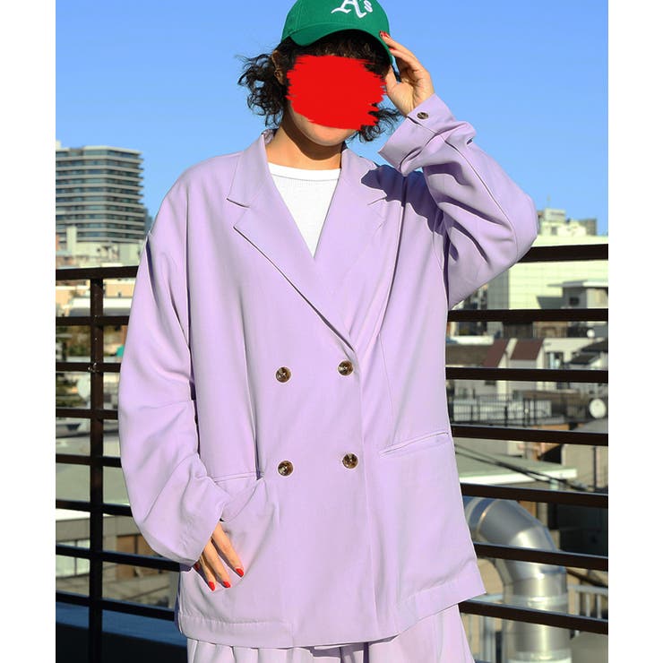 ダブルブレストジャケット テーラードジャケット セットアップ可[品番