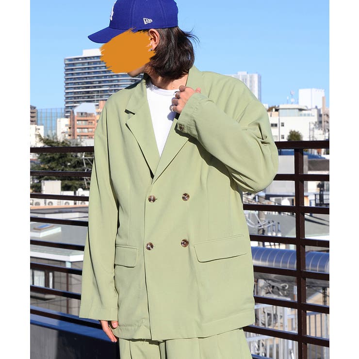 ダブルブレストジャケット テーラードジャケット セットアップ可[品番