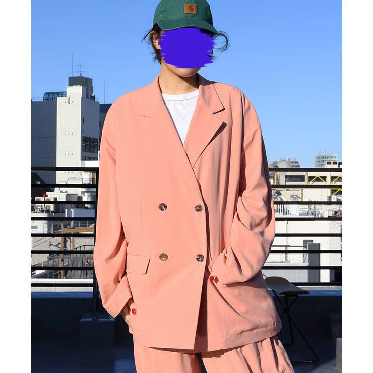 ダブルブレストジャケット テーラードジャケット セットアップ可[品番