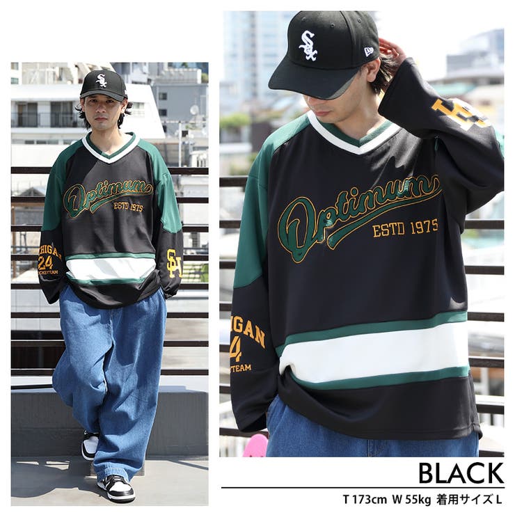 ホッケーシャツ ビッグロンT メンズ[品番：EH000005860]｜8（eight