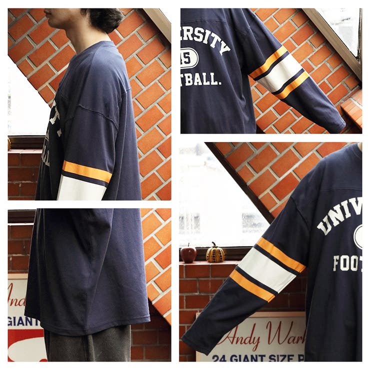 フットボールTシャツ ロングTシャツ メンズ[品番：EH000005865]｜8