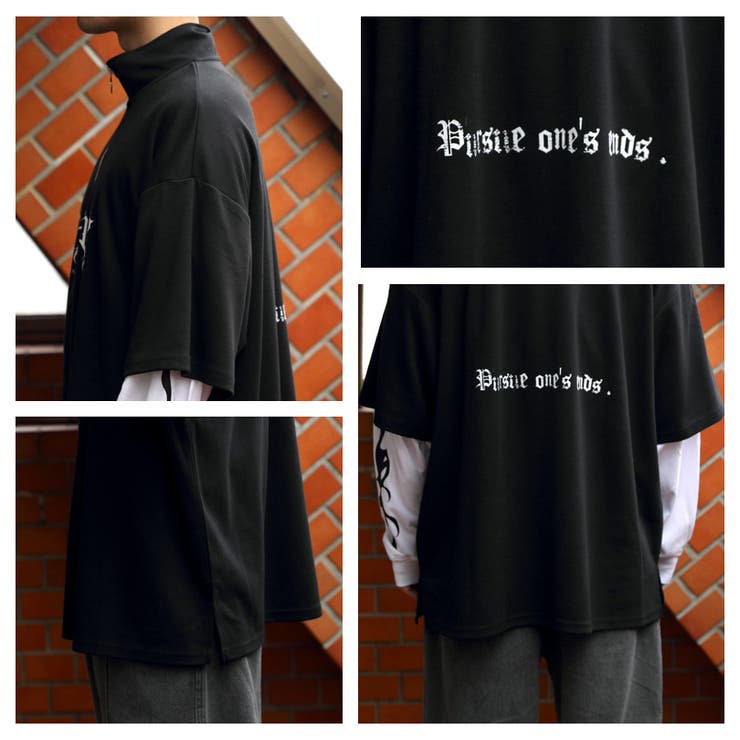 ハーフジップロングTシャツ メンズ 長袖[品番：EH000005927]｜8
