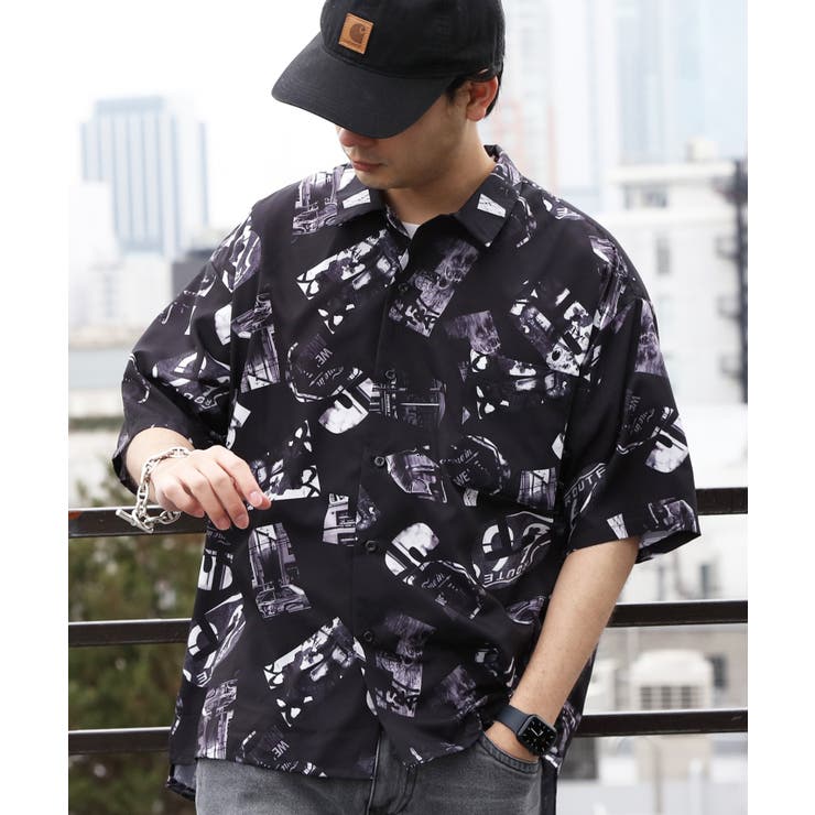 フォトＢ | 総柄シャツ メンズ 開襟 | 8（eight） 